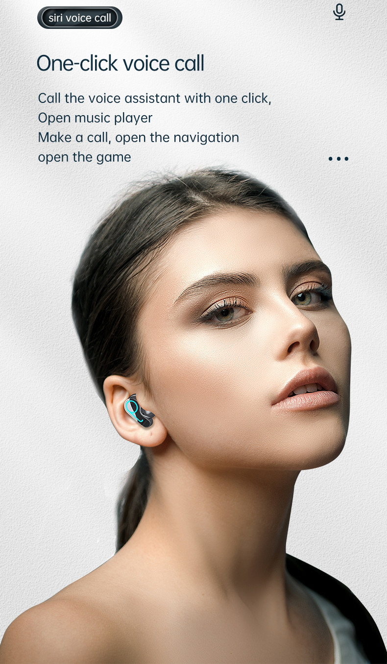 800mAh Wireless Gaming Earbuds IPX7 Micro USB Support Binaural Mode