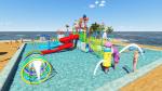 Commercial Kid Water Park Design Fiberglass Pool Play Water Equipment