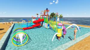 Wholesale Commercial Kid Water Park Design Fiberglass Pool Play Water Equipment from china suppliers