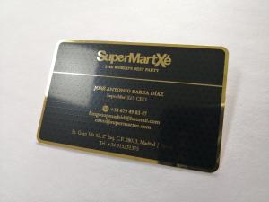 Wholesale Glossy Etching Stainless Steel 0.3mm Metal Business Cards from china suppliers