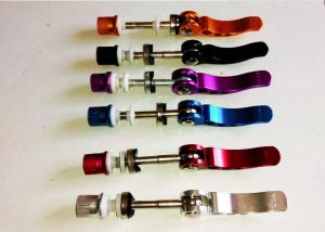 Wholesale Outdoor Bicycle Quick Release Aluminium Alloy Bike Seat Post Clamp Skewer Bolt Mountain Bike Road Bike Seat Tube Clamp from china suppliers