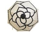 White Compact J Stick Umbrella , Ladies Automatic Umbrella Manual Close