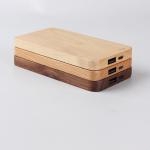 Custom Logo Ultra Slim Bamboo Phone Charger CE / RoHS / FCC Approval