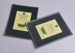 Personalized full color printing adhesive paper silver stamping green tea