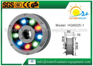Wholesale Central Hole Underwater Fountain Lights Submersible Cast Aluminum Custom from china suppliers