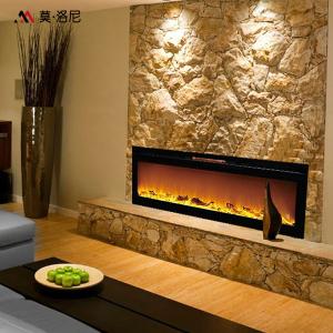 Wholesale 1520mm Wall Mount Electric Fireplace LED Digital Flames 750-1500watts Heater from china suppliers