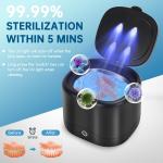 45K Ultrasonic Cleaner for Dentures & Retainers Jewelry, Mouth Guard, Rings,