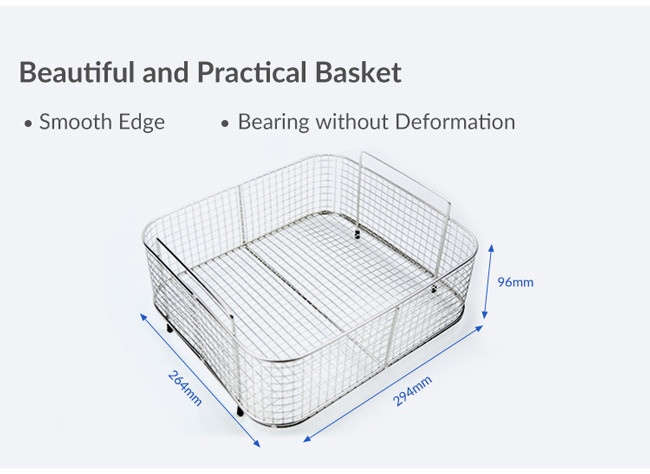 300W 13L Mechanical Ultrasonic Cleaner Dental Instrument Tray