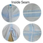 PP SMS Microporous Nonwoven Disposable Coveralls For PPE CE Type 4 5 6