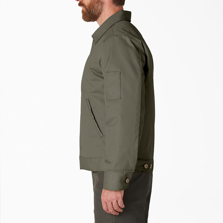 Graphic Customization OEM/ODM New Fashion Heavy Streetwear Zip Up Cotton Work Canvas Jacket For Men