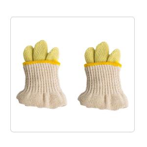 Wholesale Yellow Aramid Fiber Cotton Heat Resistant Gloves from china suppliers