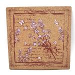 OEM Square Cork Placemats Printed Cork Trivets Heat Insulation