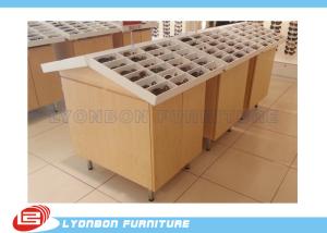 Wholesale OEM Painted Showcase Wood Display Cabinets For Eye Glasses , Melamine Finished from china suppliers