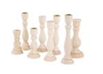 Home Wooden Candle Holder Craft Decor Statue Cute Handmade Wooden Figurines