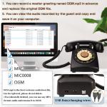 Clear Sound Guest Book Phone 10Hrs Battery Vintage Phone Recorder For Wedding