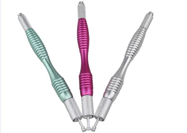 Less Vibration Cosmetic Tattoo Pen , Manual Eyebrow Tattoo Pen Three Colors