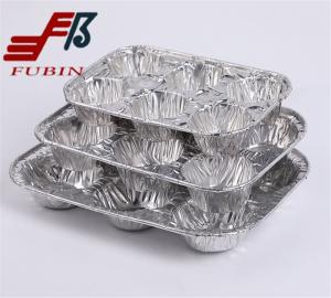 Wholesale Six Muffin Baking Pan Chocolate Egg Tarts Aluminum Foil 6 Compartment from china suppliers