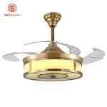 42 inch 3500K Remote Control Retractable Ceiling Fan Light 220VAc Invisible