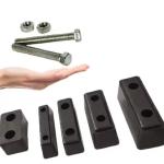 Rubber Accessories Upstand HeACavy Duty Black Rubber Buffer On A Steel Angle
