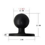 61mm 0.05kgs Ball Adapter Mount , 1.5in Rubber Ball Mount