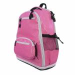 Fashionable Pink Glitter Sparkle Cheerleading Bag With Water Bottle Holders