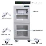 4 Casters Ultra Low Humidity Dry Cabinet / Electronic Humidity Control Cabinet
