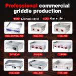 Customized Logo Acceptable Gas Griddle for Commercial and Industrial Food