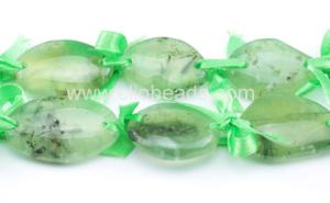 Wholesale Prehnite Both Ends Drilled Slabs Gemstone Bead Jewellery from china suppliers