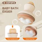 Baby Gifts bath set hair Wash care silicone Brush Hand Care with Official Baby