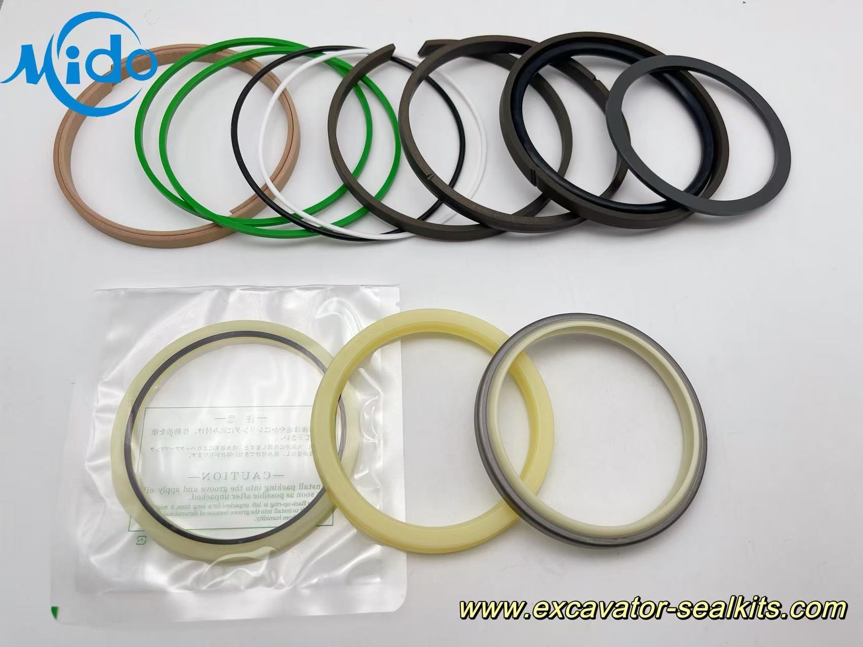 Lmmeasurable Hydraulic Oil Seal Kit Fits SWE210 HC150A-01A 730001000430 Perfectly! Heavy-Duty BUCKET Hydraulic Cylinder Seal Kit - Professional
