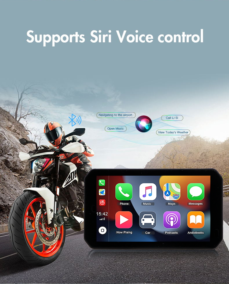 Car Make Motorcycle GPS Navigator 5 Inch Screen Recorder with Tire Pressure Detection