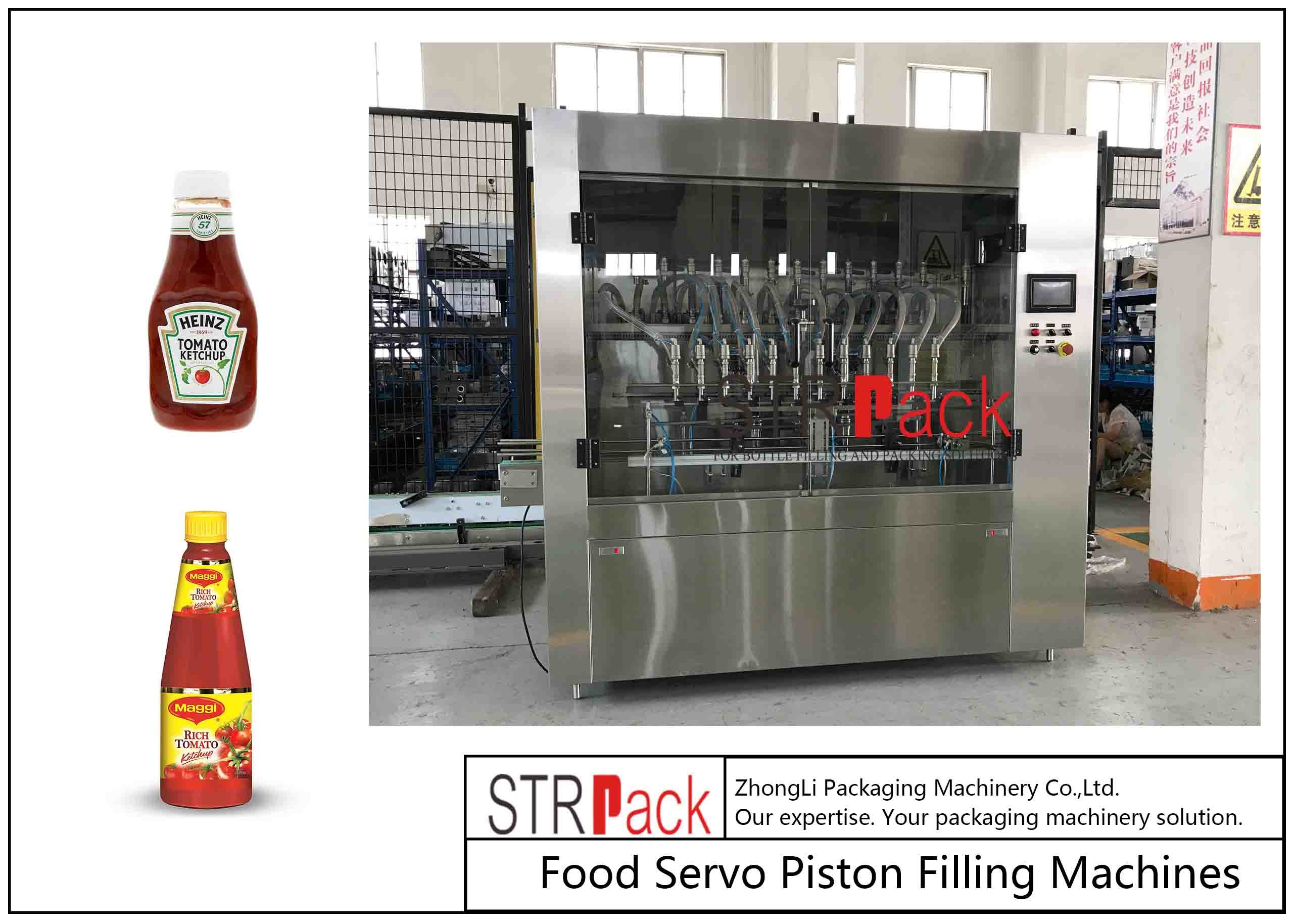 Automatic Tomato Paste Making Machine 30 - 50 Bottles/min Production Line