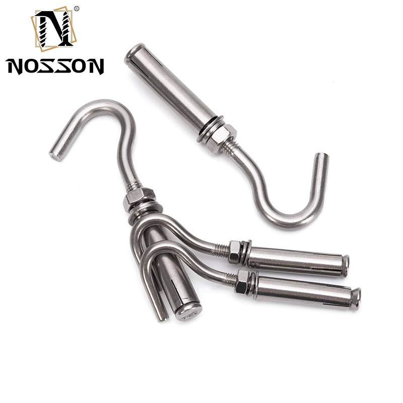 Black Finish M8 M18 Stainless Steel SS304 SS316 A2 A4 J Type Anchor Bolt for Industrial and Construction Applications