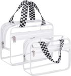Clear Makeup Travel Toiletry Tote Bags Large Cosmetic Organizer Zipper Pouch