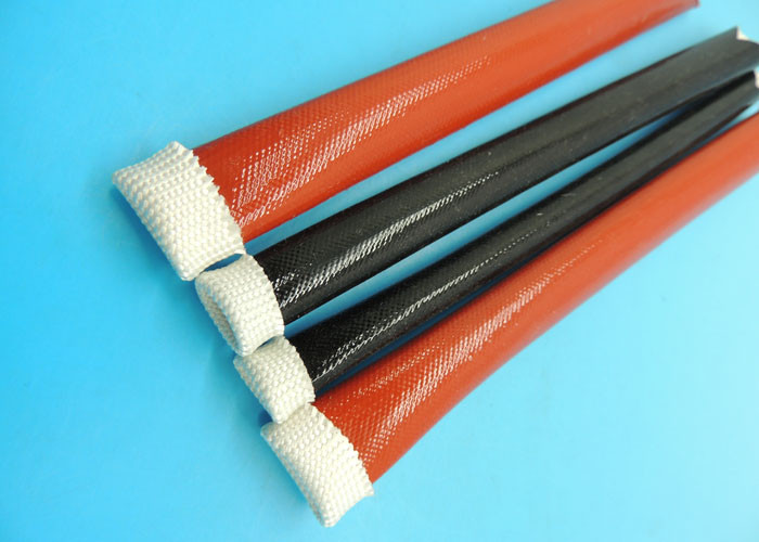 4KV Yellow Expandable Braided Fiberglass Sleeve With PU and Acrylic Resin