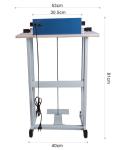 Max Speed 80pcs/min 500mm Foot Sealer Machine for Direct Heat Sealing of Bags