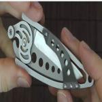 Personalized Punched Short Tactical Pocket Knife Cutter Hunting Knife Designs