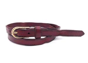 Wholesale Cowhide Female Genuine 1.8cm Skinny Leather Belt Womens Alloy Buckle from china suppliers