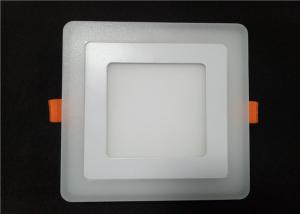 Wholesale 6W+3W Square Pink Rim Recessed Two Colour LED Panel Light 900lm Indoor light from china suppliers