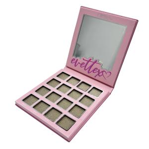 Wholesale Packaging Cardboard Cosmetic Box Covered Glossy Lamination Empty Eyeshadow Palette from china suppliers