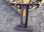 Outdoor Bench Wood Antique Cast Iron Bench Legs Without Backrest