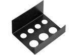 7 Holes Stainless Steel Black Permanent Makeup Tattoo Ink Cups Holder Stand For