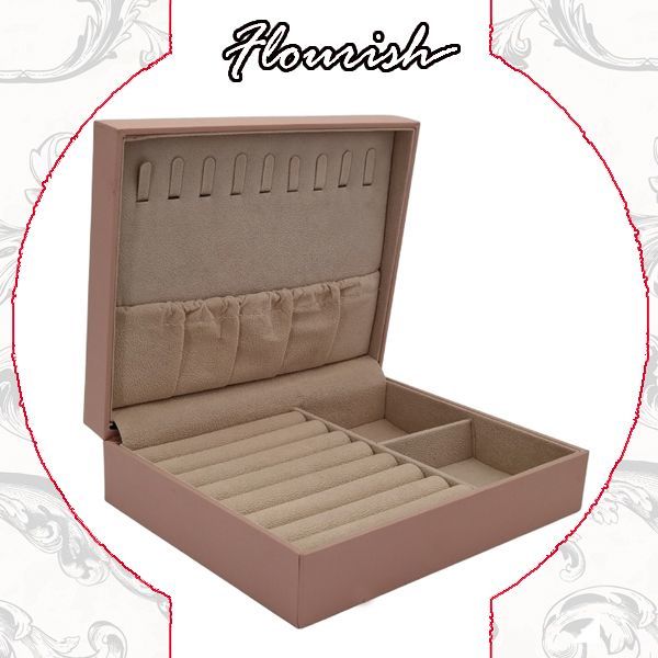 Sweet Pink Color Large Cardboard Jewelry Accessory Packaging Box