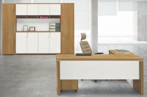 Wholesale modern wood office manager L type table Foshan furniture in stock from china suppliers
