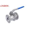 Buy cheap Stainless Steel DIN RF Flanged Ball Valve 2pc With Handle Operation from wholesalers