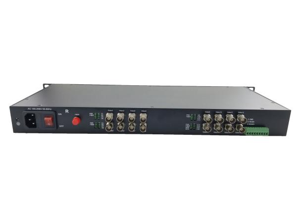 1080P 16-CH HDCVI/TVI/AHD Fiber Optic Video Transceiver 120MHz 1310nm/1550nm
