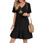 2023 Summer European and American Female Skirt Loose Casual Short Sleeve Waist