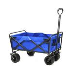 Convenient 200lb Load Bearing Collapsible Folding Wagon Cart for Outdoor Camping