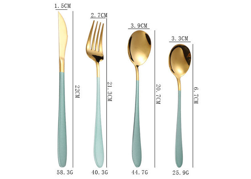 Nordic Western Kitchen Household Items 304 Stainless Steel Cutlery