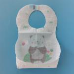 Printed Non Woven Fabric Disposable Waterproof Eating Bibs for Childrens and